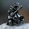 thumbnail image 4 of ZMY Home Raven of Grim Reaper Rings Stainless Steel Jewelry Chunky Drakness Devil Rings (7), 4 of 6