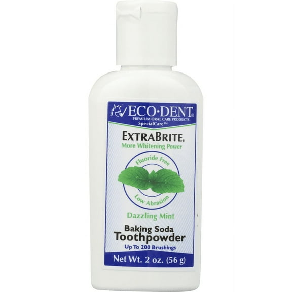 Eco-Dent Toothpowder Xtra-Brite - Fluoride Free - 2 oz