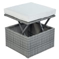 thumbnail image 6 of Smuxee Contemporary Patio Round Daybed with Retractable Canopy Sofa, 49.6 lb, White, 6 of 8