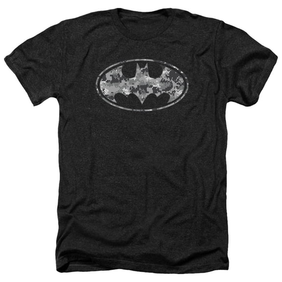 Batman - Urban Camo Shield - Heather Short Sleeve Shirt - Large