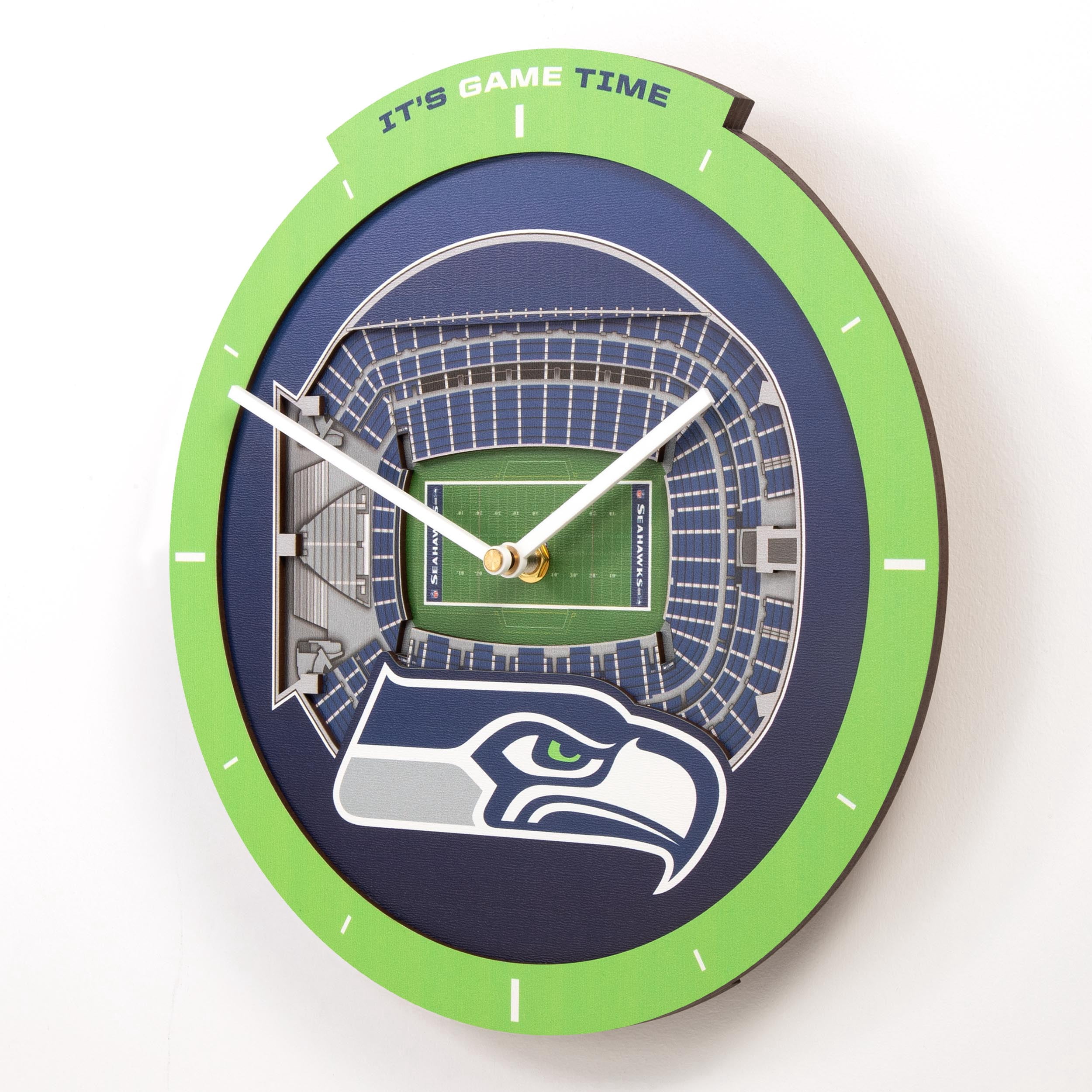 YouTheFan NFL Seattle Seahawks Stadiumview 3D Wall Clock