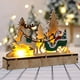 thumbnail image 4 of Adorno De Navidad Luminoso Led Adorno De Madera De Papá Noel Para Decoraciones Navideñas Kearding HA038018-00, 4 of 6