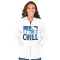 thumbnail image 4 of Sleepy Smurf 80s Cartoon Chillin Out Zip Up Hoodie Men's Women's Brisco Brands M, 4 of 6