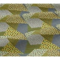 thumbnail image 5 of oneOone Viscose Jersey Medium Yellow Fabric Triangle Geometric Sewing Material Print Fabric By The Yards 60 Inches Wide, 5 of 5
