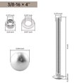 thumbnail image 3 of Juego de tornillos para carro Glvaner de acero inoxidable 304, 3/8-16 x 100 mm, 3 of 9