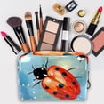 thumbnail image 3 of Seven Starred IadybirdCosmetic Storage Bag with Zipper Organizer, Makeup Bag for Women Big, Carry on Toiletry Bag, Printed Design -, 3 of 6