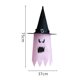 thumbnail image 5 of 3uds. Sombreros de bruja LED para Halloween, calcetín de viento fantasma, adorno colgante para Cosplay (rosa), 5 of 8