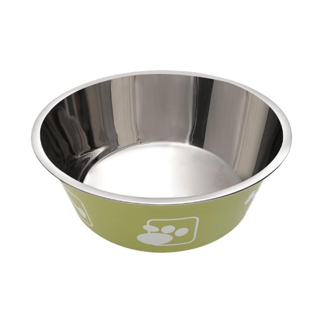 Riforla Dog Bowls Stainless Steel Dog Bowls for Small Sized Dogs Dog Food Water Bowls with Non Rubber Bottom Pet Feeding Bowl Double Wall Insulated Rustproof 4.7inch Cat & Dog Bowls Light Pink