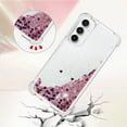 thumbnail image 4 of Slim Fit Phone Case for Samsung Galaxy S23 FE, Glitter Liquid Quicksand Effect Silicone Soft TPU Case with Camera Lens and Screen Protection Case for Galaxy S23 FE,LSWT Diamond Rose, 4 of 14
