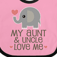 thumbnail image 4 of Inktastic Aunt and Uncle Love Me Nephew Boys or Girls Baby Bib, 4 of 4