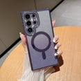 thumbnail image 3 of for Samsung Galaxy S24 Ultra Magnetic Case[Compatible with Magsafe],Luxury Glitter Bling Rhinestone Sparkle Shiny TPU Bumper and Camera Lens Protection Cases for Women Girls-Purple, 3 of 14