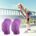 thumbnail image 6 of Unique Bargains 1 Pair Sporting Protective Knee Pad Breathable Flexible Knee Support Brace Polyester Purple Size M, 6 of 7