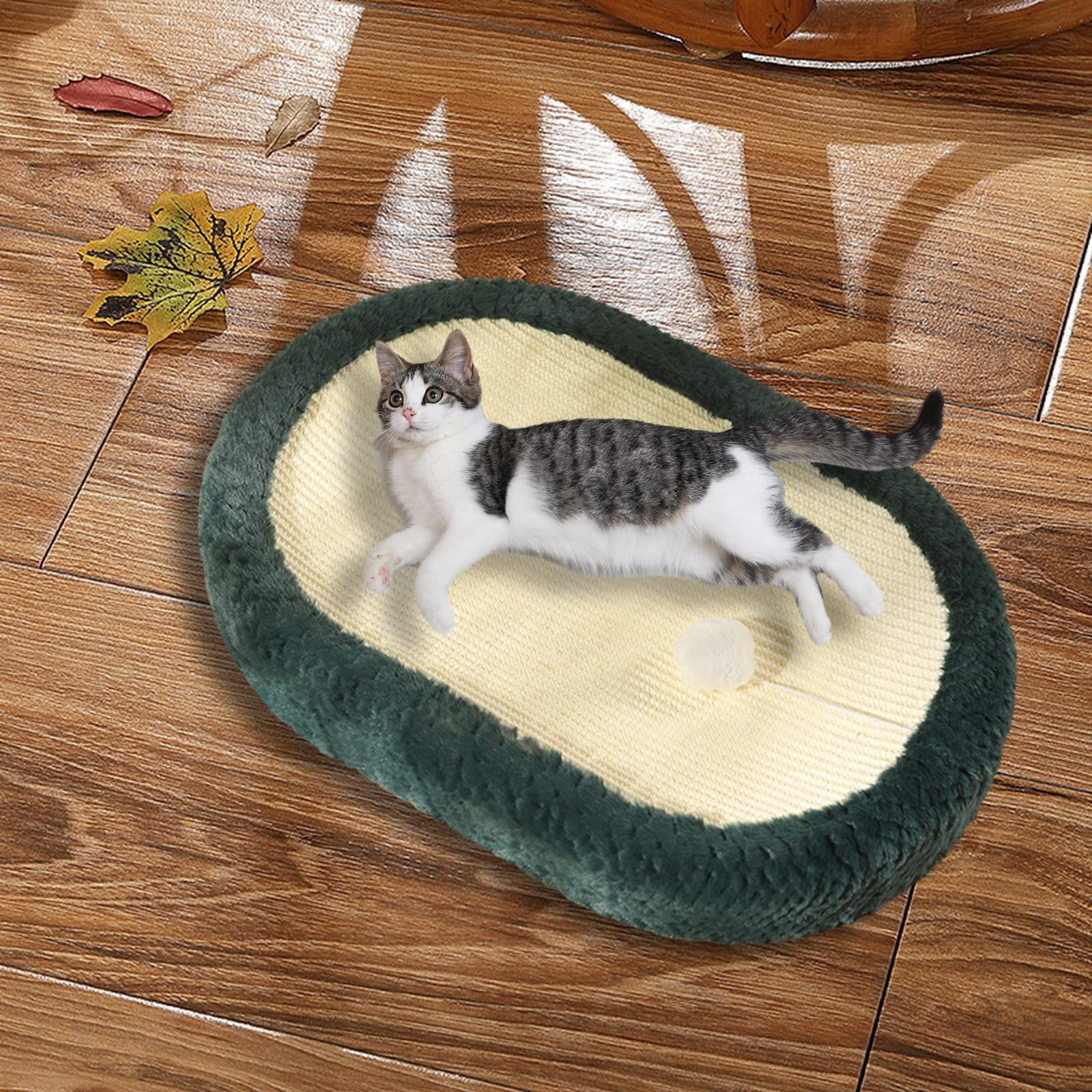 Cat Scratcher Bed Portable Sleeping Nest Sofa Grinding Claws Cat Scratch Pad Dark Green