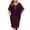 Purple, variant on Aboser Formal Dresses for Women Wedding Guest Midi Dress Plus Size Chiffon Dresses Evening Party Prom Dress Elegant V Neck Dresses
