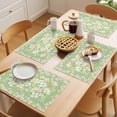 thumbnail image 5 of White Magnolia Placemats Set of 2, Spring Floral Leaf Botanical Green Non-Slip Place Mats Washable Table Mats for Kitchen Dining Table Decorations Indoor/Outdoor, 5 of 9