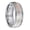 Silver, variant on Stainless Steel Wedding Ring Elegant Meteorite Sand Surface Design Rose Gold Ring for Men and Women Stainless Steel Band Jewelry