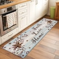 thumbnail image 2 of Kitchen Runner 2 x 6 Ft, Country Star Brown Non-Slip Residential Carpet, Vintage Rustic Texas Stars Wooden Indoor Crawling Mats Runner Rugs for Living Room/Dining Room/Bedroom, 2 of 8