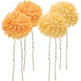 thumbnail image 1 of 2 Paires Épingle à Cheveux Fleur en Forme de U Pince à Cheveux Accessoires pour Cheveux, 1 of 8