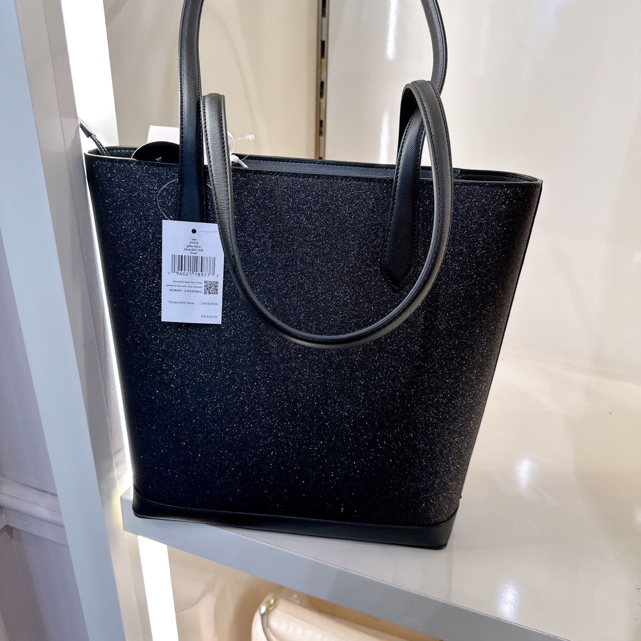 Kate Spade K9338 Tinsel Tote In Black