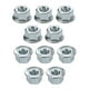 thumbnail image 1 of Uxcell 10-Pack Tuercas de Guía de Brida 503220001 8mm x 1.25 Hilo 13mm Piezas de Motosierra de Acero de Manganeso, 1 of 1