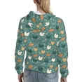 thumbnail image 7 of Daiia Flowe Rooster Pattern Women's Fashion Hoodies & Sweatshirts with Kangaroo Pocket Hooded Sweatshirt with Eye-catching Drawstrings-XX-Large, 7 of 7