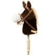thumbnail image 1 of Caballo de peluche HollyHome Outdoor con ruedas de madera de 36 cm, 1 of 9