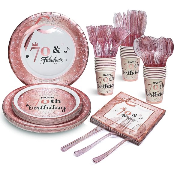 Rose Gold Party Plates