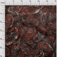 thumbnail image 3 of oneOone Viscose Jersey Maroon Fabric Paisley Sewing Material Print Fabric By The Yard 60 Inch Wide, 3 of 4