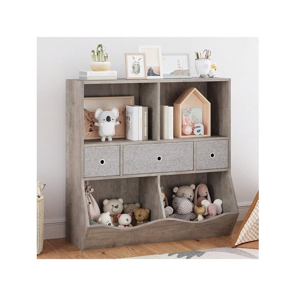 Qinaqin Organizador de Almacenamiento Bookshelf & Toy Multi-Shelf Cubby Gabinete con Cajones Perfect para 's Sala Playroom cm Alturaallway Dormitorio