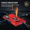 thumbnail image 5 of Allytech for Samsung Galaxy A13 5G Case Heavy Duty Hybrid 360 Rotating Ring Stand Magnetic Kickstand Military Grade Anti-Fall Protection Shockproof Hard Phone Cover, Red, 5 of 10