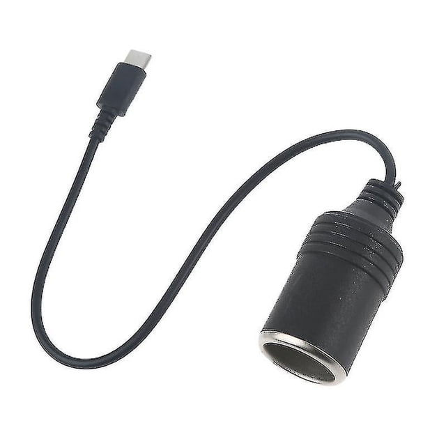 Cable de alimentación hembra USB C PD tipo C a toma de encendedor de coche de 12 V