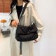 thumbnail image 3 of Bolso Mujer Invierno Acolchado Hombro Moda Casual Bolso De Compras Negro, 3 of 9