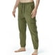thumbnail image 4 of Pantalones largos para hombre, moda, lisos, informales, cintura elástica, multibolsillos, deportivos, 4 of 6