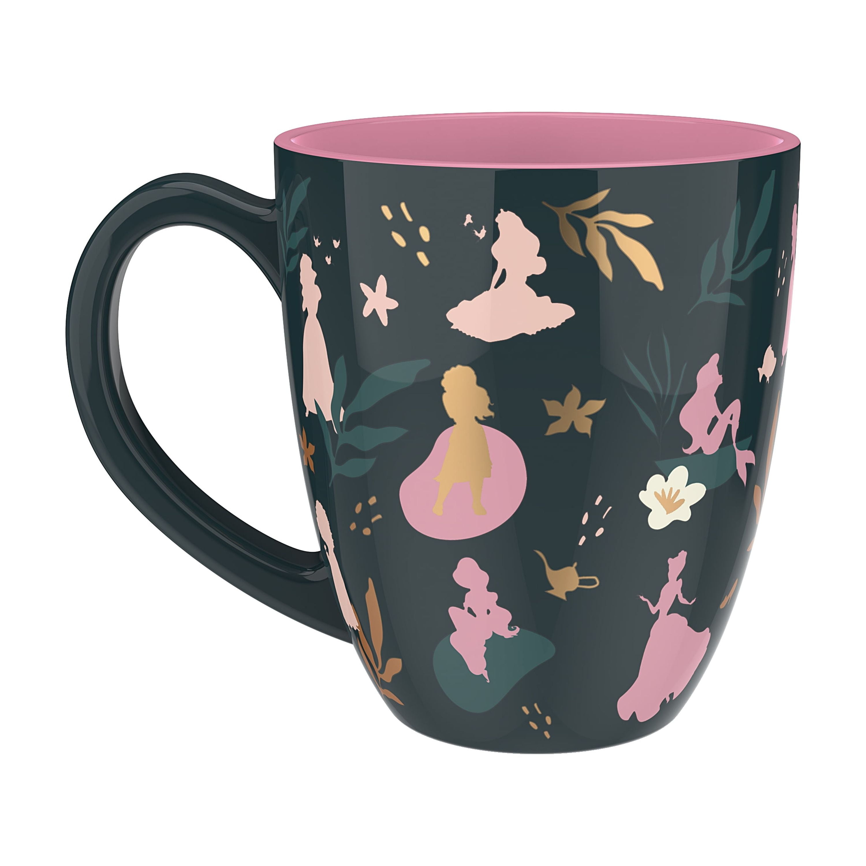 Zak Designs Disney Princess Ceramic Coffee Mug 2 Pack, Dishwasher