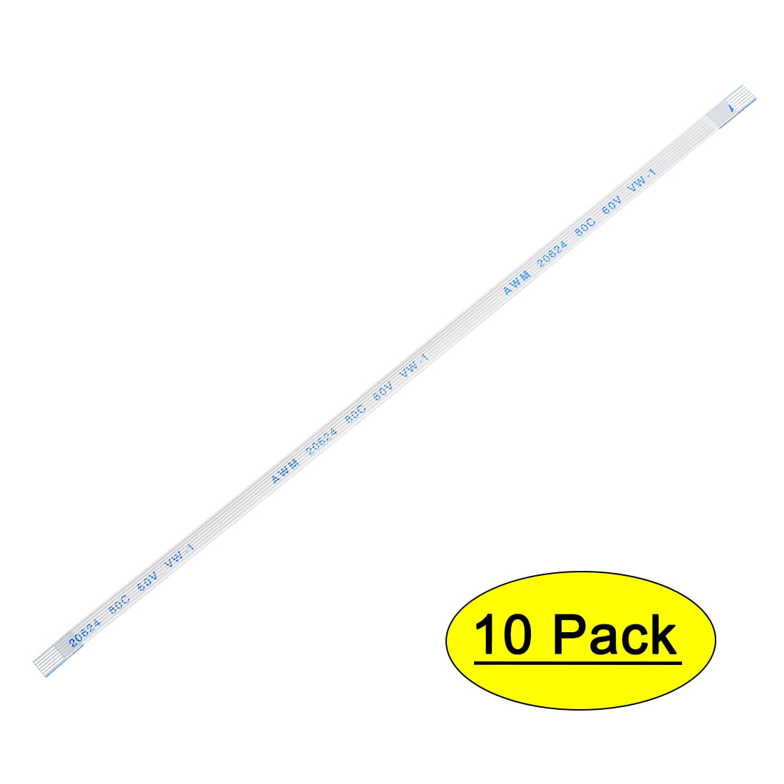 Flexible Flat Cable, 6 Pins 0.5mm Pitch 150mm FPC FFC Flexible Ribbon