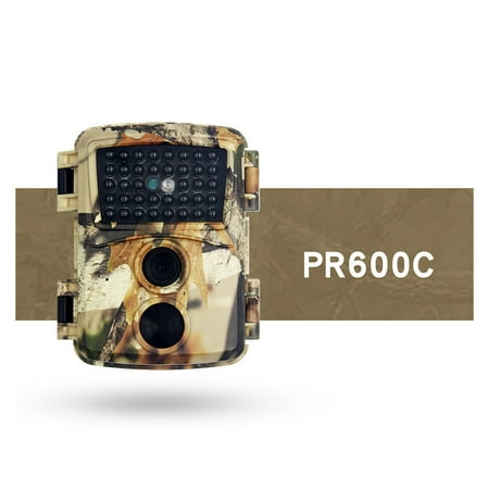 PR600C Outdoor 12MP 1080P Trail Camera Photo Trap Game Wildlife Home Farmwork Safety Trail Camera With Night Vision Motion Activated Waterproof