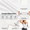 thumbnail image 5 of Women's Ribbed Racerback Tank Tops, Soft Stretchy Sleeveless Scoop Neck Notch Cropped Tops for Yoga Workout Daily Wear, 5 of 6
