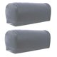 thumbnail image 2 of Juego de 4 fundas antipolvo para reposabrazos de sofás y sillones, de piel sintética elástica. gris, 2 of 9