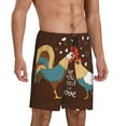 thumbnail image 2 of Fotbe Rooster And Chicken Pajama Shorts for Men, Men's Pajama Bottoms, Sleepwear,Short Pajama Pants-3X-Large, 2 of 9