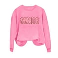 thumbnail image 5 of Ounisa Womens Blouse Casual Long Sleeve 2026 Graduation Season Graphic Tee Shirts Crew Neck Sweatshirts Pullover Tops for Women, 5 of 5