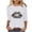 White, variant on Women's Casual Leopard Print Tops 3/4 Sleeve Round Neck Lip Graphic T-Shirts for Summer Daily Wear