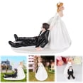 thumbnail image 2 of Miyuadkai (Reluctant Groom) Wedding Cake Topper Bride Dragging Groom Funny Reluctant Groom Decorative Figurines Keepsake Marriage Party Decorations, 2 of 8