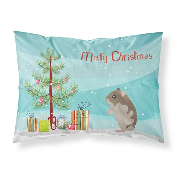 Dwarf Hamster Merry Christmas Fabric Standard Pillowcase CK4451PILLOWCASE