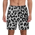 thumbnail image 3 of Uemuo Similar To Leopard Print Pattern Mens Swim Trunks Quick Dry Board Shorts with Mesh Lining, Stretch Beach Shorts Quick Dry No-Chafing Board Shorts-Large, 3 of 9