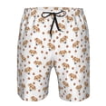 thumbnail image 3 of Cauagu Labrador Retriever Dog Print Men's Swim Trunks,Hawaiian Bathing Suit Swimsuits Beach Shorts with Pockets for Men Quick Dry Swimming Board Shorts-Small, 3 of 6