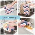thumbnail image 2 of Yayeee 6 Pack Kitchen Dish Cloths Set for Washing Soft Drying Absorbent Microfiber Towels, White Geometric, 2 of 9