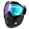 thumbnail image 3 of Gafas para montar en casco de motocicleta, gafas con máscara facial extraíble, gafas cálidas desmontables a prueba de niebla, filtro de boca ajustable antideslizante, 3 of 5