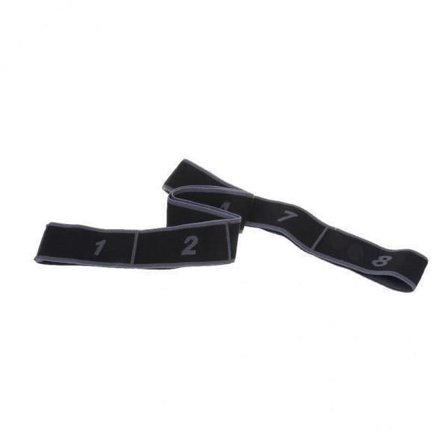 5xAdults 8 Loops Latin Yoga Stretching Strap Gym Dance Banda de Resistencia Gris 5 piezas