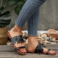 thumbnail image 4 of Summer Sandals for Women Fashionable and Casual Style Outer Wear Strap Flat Beach Slippers, 4 of 9