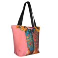 thumbnail image 2 of Fotbe Cowboy Boots With Flowers Pattern Beach Tote,Shoulder Handbag,Spacious Tote Bag,Lightweight Travel Bag,Versatile Shopping Bag, 2 of 9
